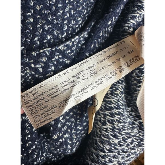 Massimo Dutti Knit Wool Blend Collared Blazer Sweater Jacket‎ Size Small Women's - Picture 9 of 10